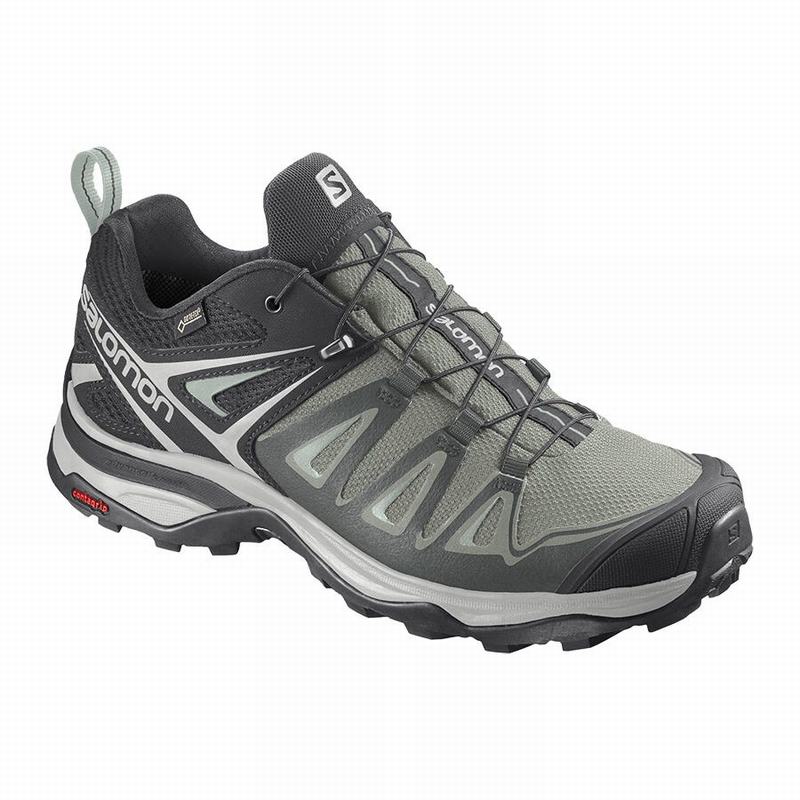 Zapatillas Trekking Salomon Mujer Turquesa Claro / Gris - Salomon Argentina X ULTRA 3 GORE-TEX ,9617